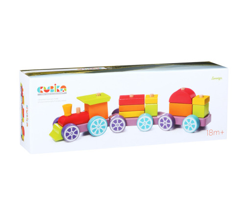 Trä tåg "Rainbow express"