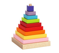 Träpyramid, 9 element Cubika