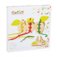 Wooden lacing toy set "Fruits" 