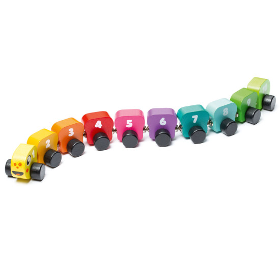 Wooden toy "Rainbow Caterpillar"