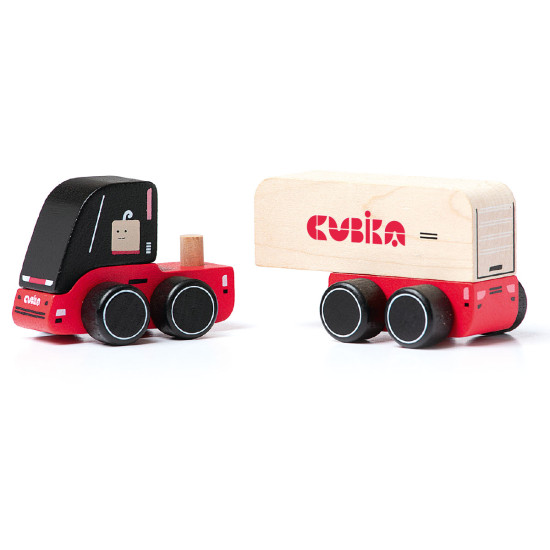 Wooden toy-truck  "Cubika 2" 