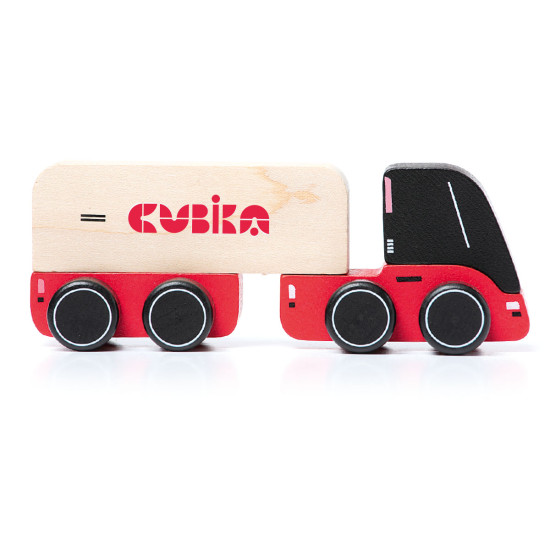 Wooden toy-truck  "Cubika 2" 
