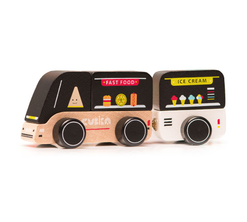 Träleksaksbil "Food truck"