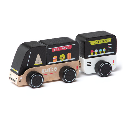 Träleksaksbil "Food truck"