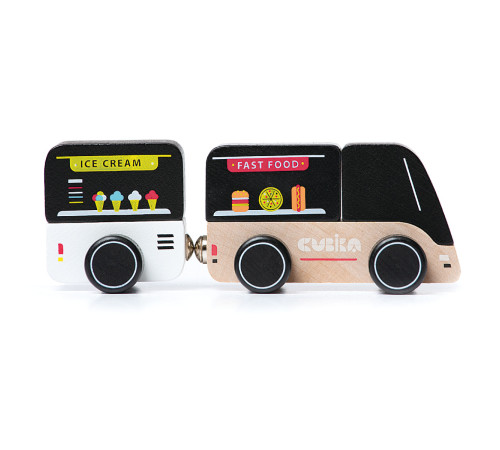 Träleksaksbil "Food truck"