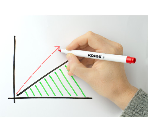 Whiteboardpenna Tunn, fiberspets, Set blandade färger, 6 st