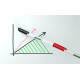 Whiteboardpenna Tunn, fiberspets, Set blandade färger, 6 st