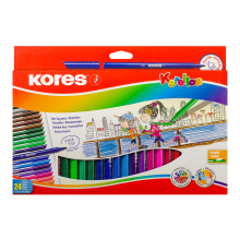 Tuschpennor KORES KORELLOS standard, 24 färger