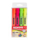Överstrykningspennor KORES HIGH LINER PLUS , 4 st