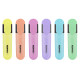 Överstrykningspennor KORES, BRIGHT LINER Plus pastel, Set 6 st