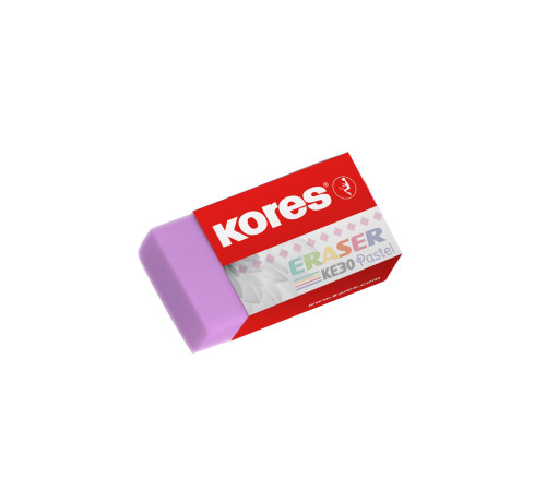 Radergummi KORES Pastellfärgad i blister med 3 st