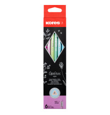 Blyertspenna KORES GRAFITOS Style Metallic, 6 st