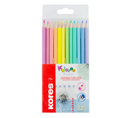 Färgpennor KORES KOLORES Pastell, 12 färger Färgpennor KORES KOLORES Pastell, 12 färger