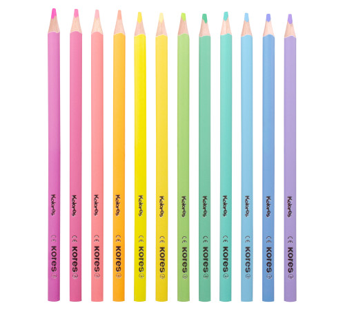 Färgpennor KORES KOLORES Pastell, 12 färger Färgpennor KORES KOLORES Pastell, 12 färger