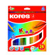 Coloured pencils KOLORES, 24  colours and sharpener