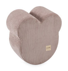 PLUSH NEST Teddy björn sittpuff, 46x25 cm, beige, premium manchester