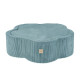 PLUSH NEST Dry flower pool with mat , 95x30, blue, premium corduroy, Floral Fun Zone, 300 balls: pearl, pearl mint, silver
