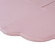 PLUSH NEST matta, 120x120x5 cm, blomma, rosa, sammet