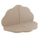 PLUSH NEST blommatta, utomhus, 115x115x5cm, beige, vattentät
