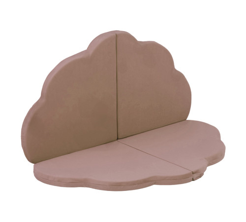 PLUSH NEST matta, 120x120x5 cm, blomma, guld (beige), sammet PLUSH NEST matta, 120x120x5 cm, blomma, guld (beige), sammet