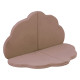 PLUSH NEST matta, 120x120x5 cm, blomma, guld (beige), sammet