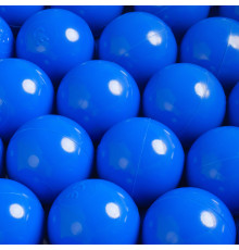 Torr poolbollar, 6 cm, set om 100: blå