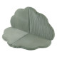 PLUSH NEST blommatta, 115x115x5cm, grön, premium manchester, fluffig blomma