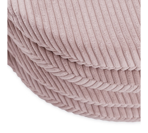 PLUSH NEST blommatta, 115x115x5cm, ljusrosa, premium manchester, fluffig blomma