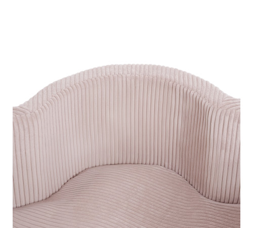 Plush Nest Torrt Blomsterpool, 95x30, ljusrosa, premium corduroy, Floral Fun Zone, 200 bollar: pärl-, ljusrosa pärl-, guld
