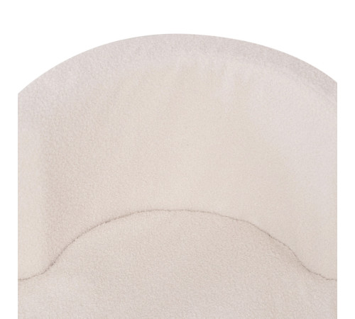 PLUSH NEST Torr Pool Blomma, 95x30 cm, Krämfärgad Fleece (+ 200 Bollar Guld, Pärl, Transparent), Floral Fun Zone