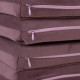 PLUSH NEST Matta, 160x160x5 cm, blomma, lila, sammet