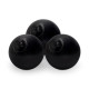 Dry pool ball, 6 cm, black, 50 pcs
