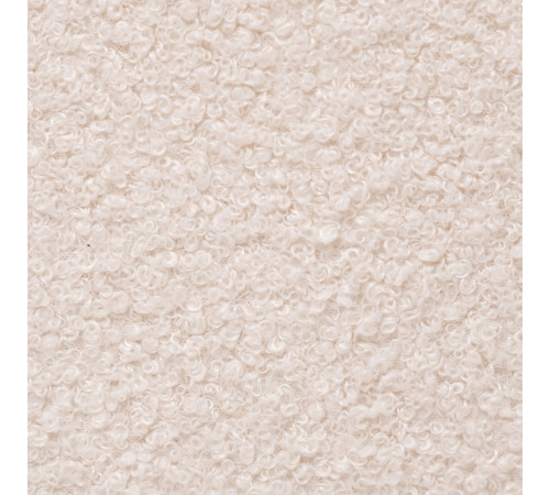 PLUSH NEST blommatta, 115x115x5cm, cream, lammull, fluffig blomma