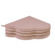 PLUSH NEST matta, 160x160x5 cm, blomma, guld (beige), sammet