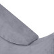 PLUSH NEST Barns schäslong, recliner, 145x35x45 cm, premium grå manchester