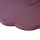 PLUSH NEST Matta, 160x160x5 cm, blomma, lila, sammet