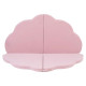 PLUSH NEST matta, 120x120x5 cm, blomma, rosa, sammet