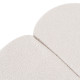 PLUSH NEST blommatta, 115x115x5cm, cream, lammull, fluffig blomma