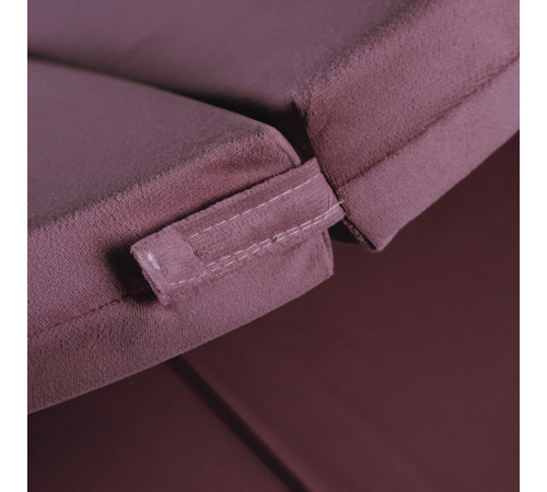 PLUSH NEST Matta, 120x120x5 cm, blomma, lila, sammet