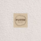 PLUSH NEST Torr Pool Blomma, 95x30 cm, Krämfärgad Fleece (+ 200 Bollar Guld, Pärl, Transparent), Floral Fun Zone