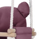 PLUSH NEST Teddy Bear swing, lilac, velvet