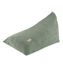 PLUSH NEST, sittsäck, 120x80 cm, grön, premium manchester