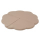 PLUSH NEST blommatta, utomhus, 115x115x5cm, beige, vattentät
