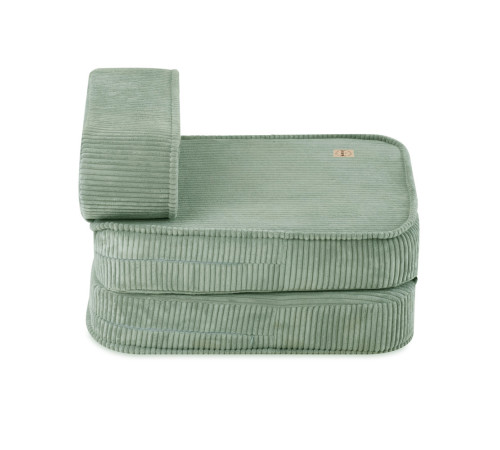 PLUSH NEST barns recliner fåtölj, 150x60x25 cm, premium manchestertyg grön PLUSH NEST barns recliner fåtölj, 150x60x25 cm, premium manchestertyg grön