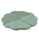 PLUSH NEST blommatta, 115x115x5cm, grön, premium manchester, fluffig blomma
