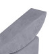 PLUSH NEST Barns schäslong, recliner, 145x35x45 cm, premium grå manchester