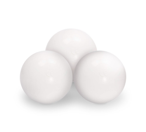 Dry pool ball, 6 cm, white, 50 pcs