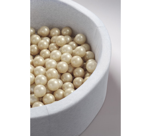 Balls for dry swimming pool, 6 cm, set of 300 pcs: gold