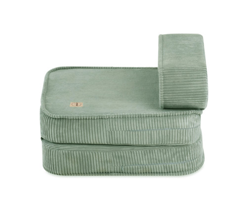 PLUSH NEST barns recliner fåtölj, 150x60x25 cm, premium manchestertyg grön PLUSH NEST barns recliner fåtölj, 150x60x25 cm, premium manchestertyg grön