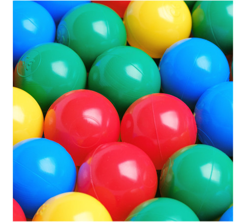 Torrpoolbollar, 6 cm, set om 200: blå, grön, röd, gul Torrpoolbollar, 6 cm, set om 200: blå, grön, röd, gul